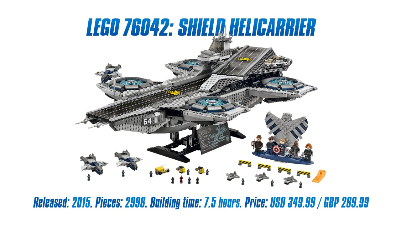 'Lego 76042: SHIELD Helicarrier' Unboxing, Speed Build & Review