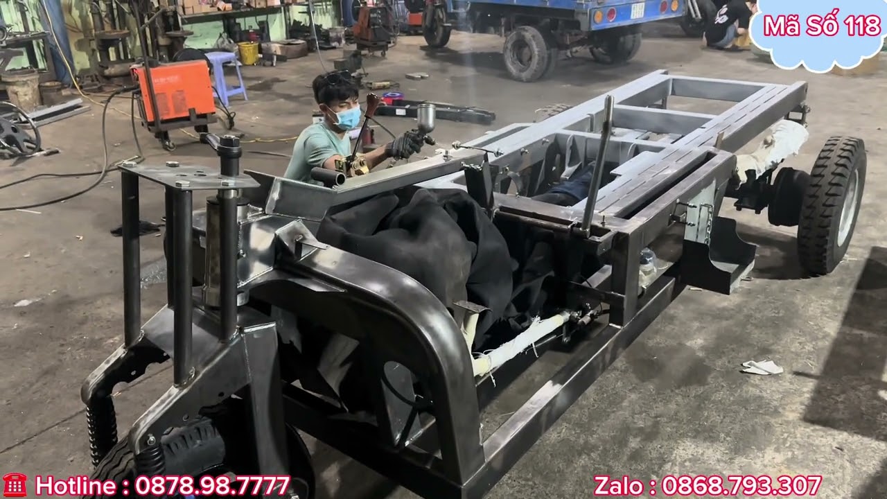 Quy trình sản xuất ra 1 Siêu Phẩm Xe Ba Gác Máy Dầu chất lượng | Lh đặt xe 0878.98.7777