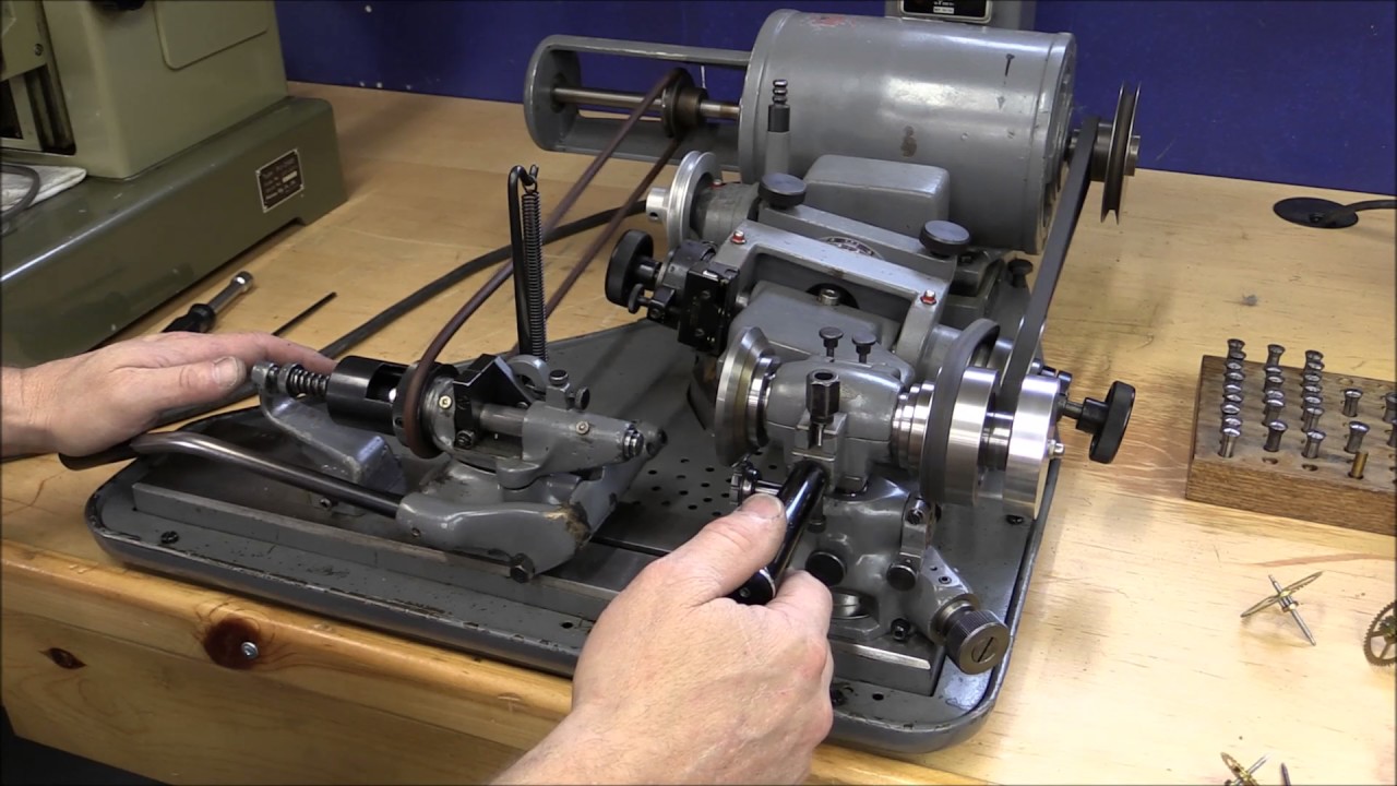 Hauser type 241 pivot polisher / burnisher for clock pivots