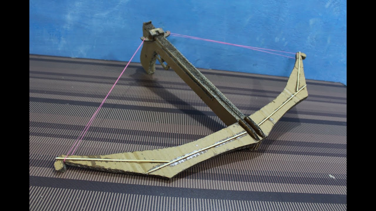 How to make a cardboard crossbow