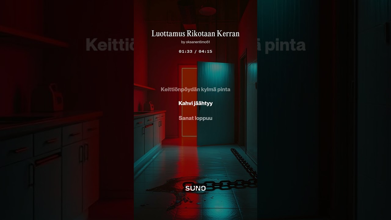 Luottamus rikotaan kerran 