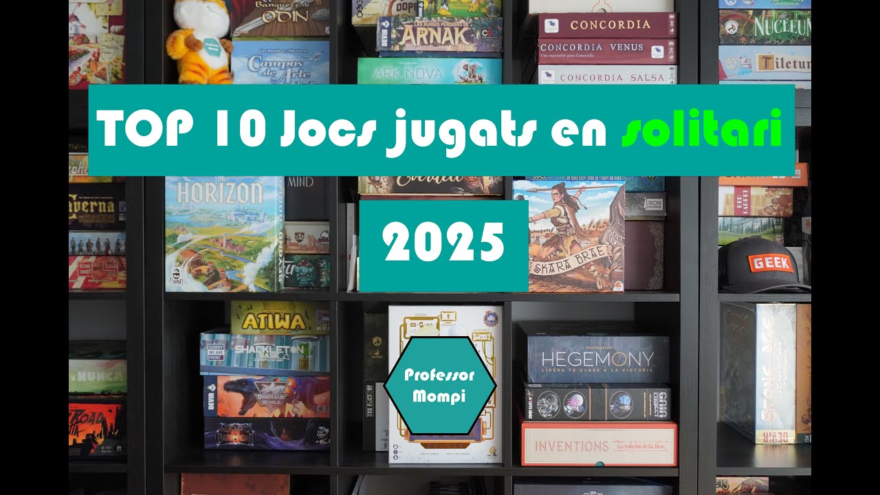 Top 10 2025 - Jocs jugats en solitari