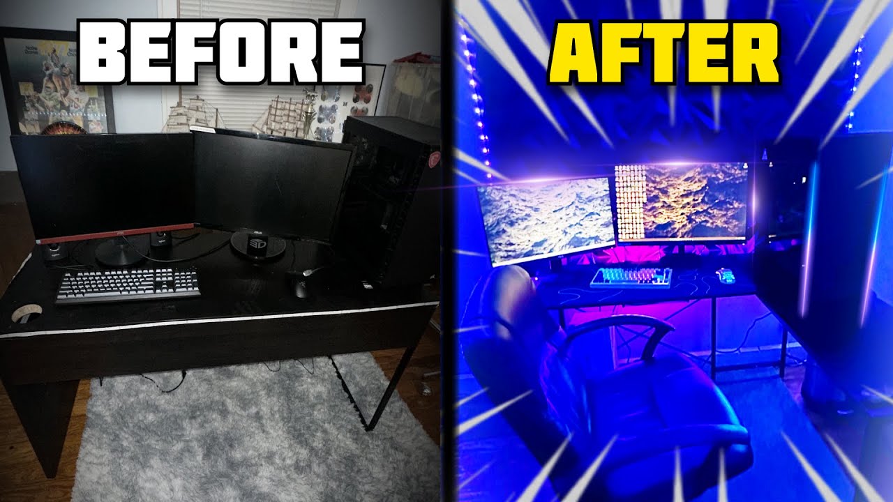 Fully Transforming My 6 YEAR OLD Setup into my DREAM Gaming Setup!