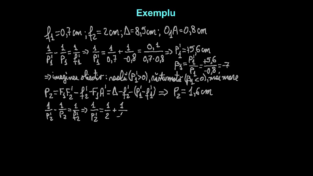 Instrumente optice cu sisteme centrate de lentile: microscopul şi ochiul uman.