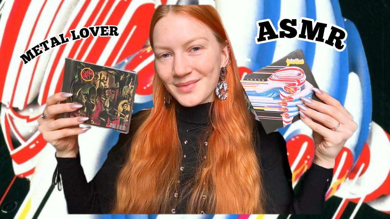 German ASMR 🤍 meine CD-Sammlung (show & tell, tapping)