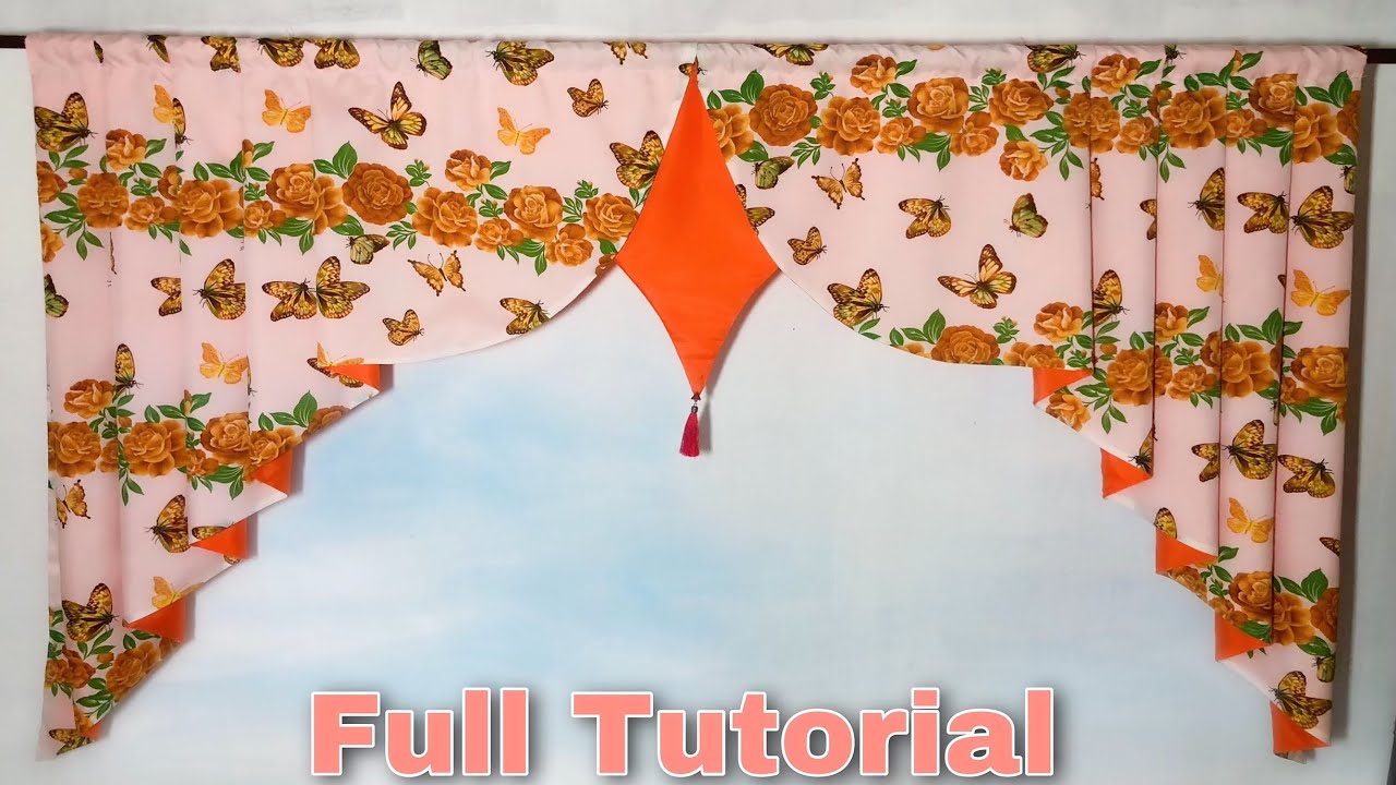 Milan Valance | How To Make A Simple Valance Curtain | Full Tutorial For Beginners | eVin’s Work