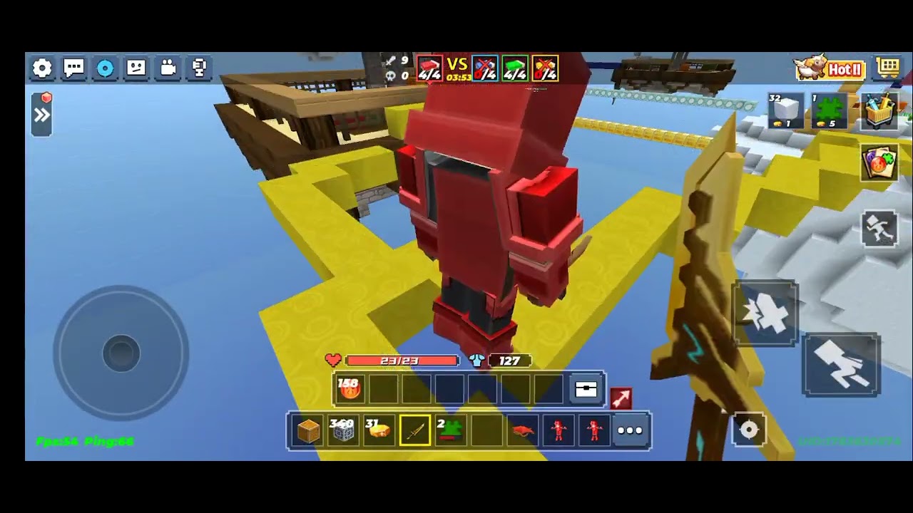 Playing bedwars #blockman go