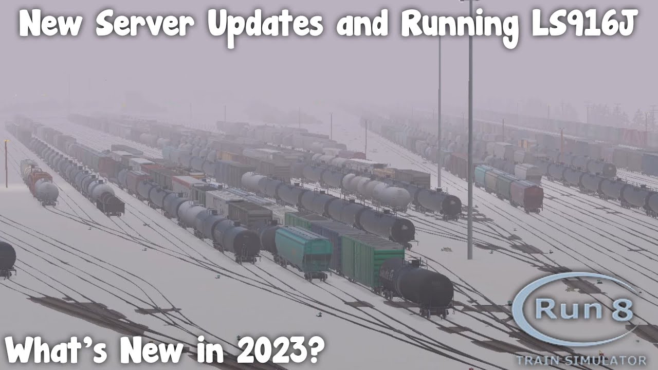 Run8 Train Simulator V3 - New 2023 Community Multiplayer Server Updates and Running LS916J