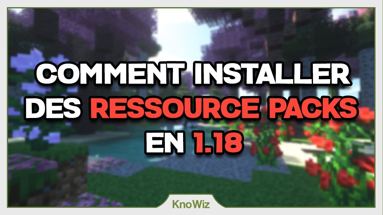 [TUTO] Comment installer des Ressource Packs en 1.18 sur Minecraft