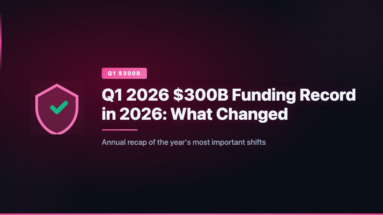 Рекорд финансирования Q1 2026 в 300 млрд долларов: что изменилось