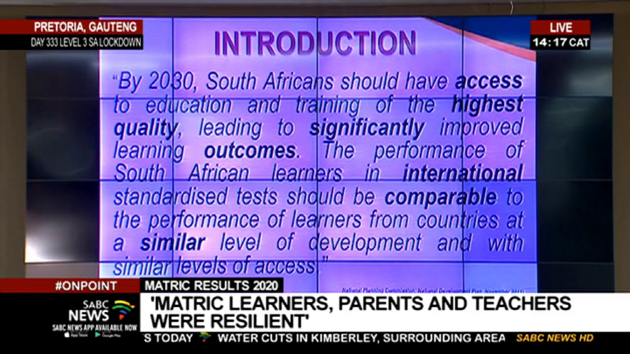 COVID-19 impact on 2020 matric exams