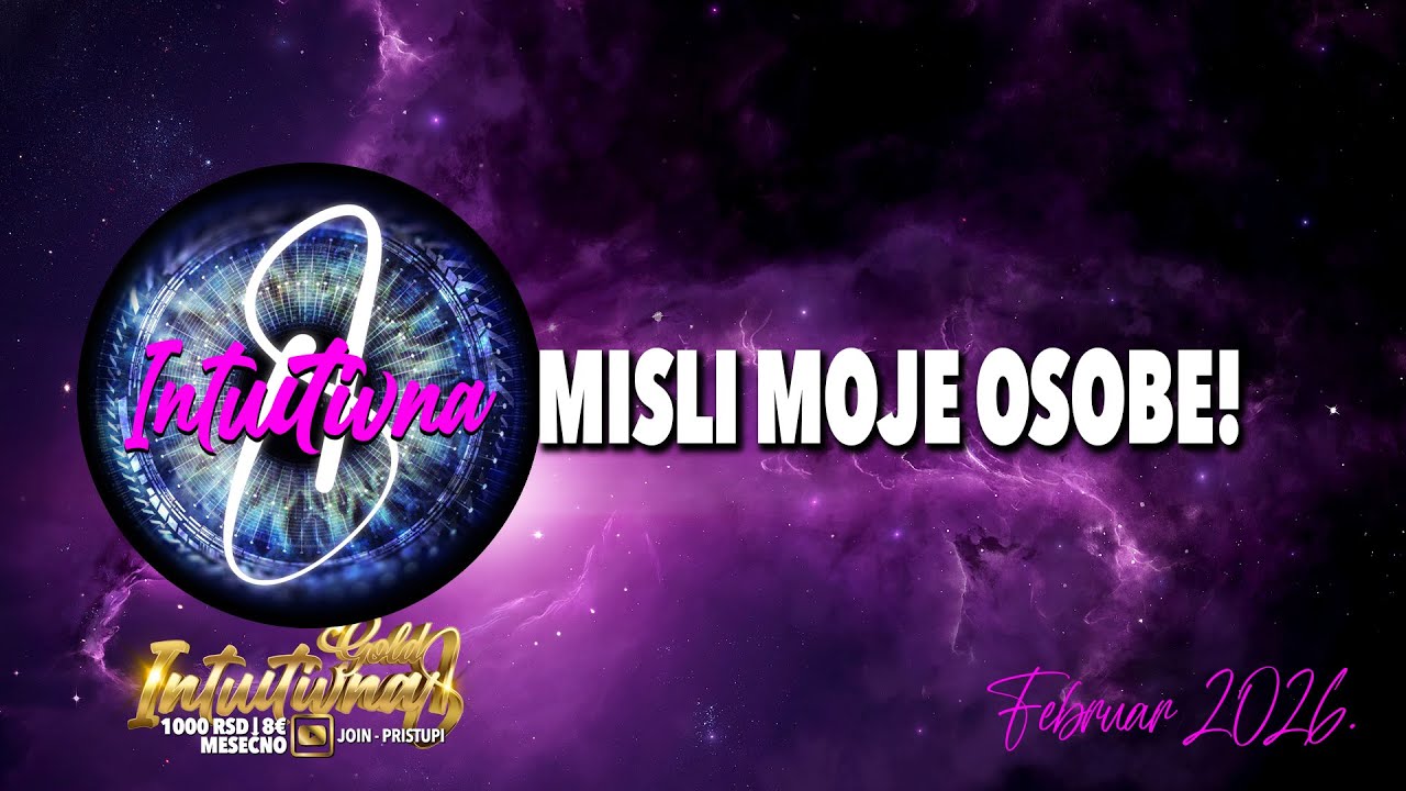 🌟MISLI MOJE OSOBE!🌟 Tarot citanje 🔮 Grupno otvaranje  @Intuitivna8 ​