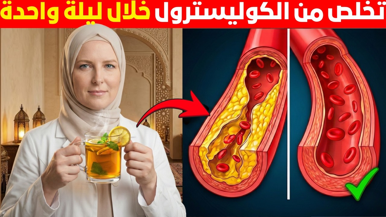 المشروب رقم 1 لخفض الكوليسترول 40 نقطة طبيعيا