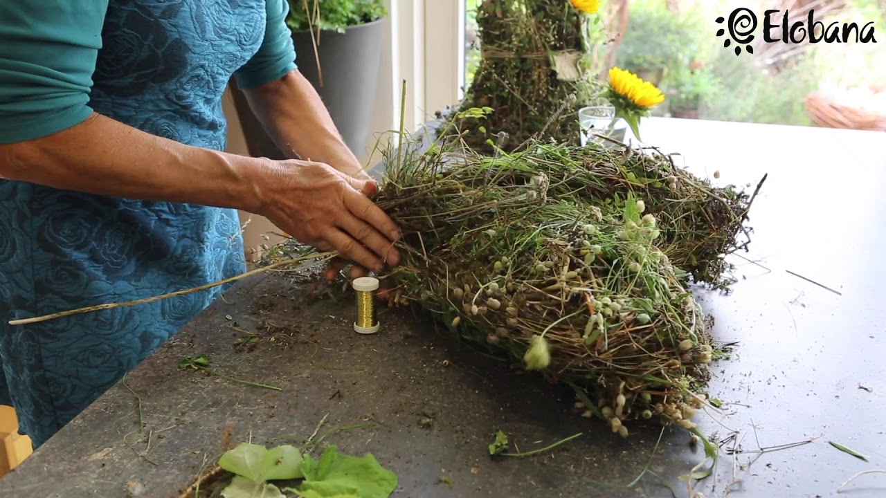 Großes Herz aus Gartenrückschnitt selber machen