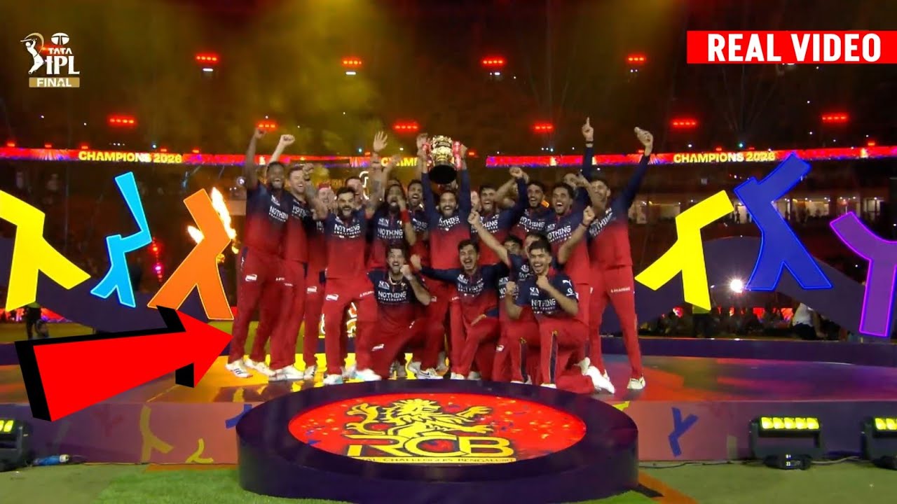 ​Watch: RCB Team Celebration After Winning IPL 2026 Trophy! The Epic Moment for RCB Fans!