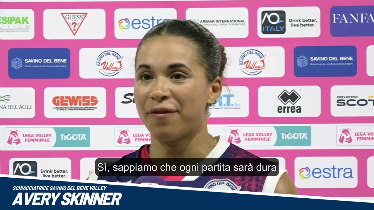 Avery Skinner dopo la vittoria 3-2 nel derby con Il Bisonte Firenze
