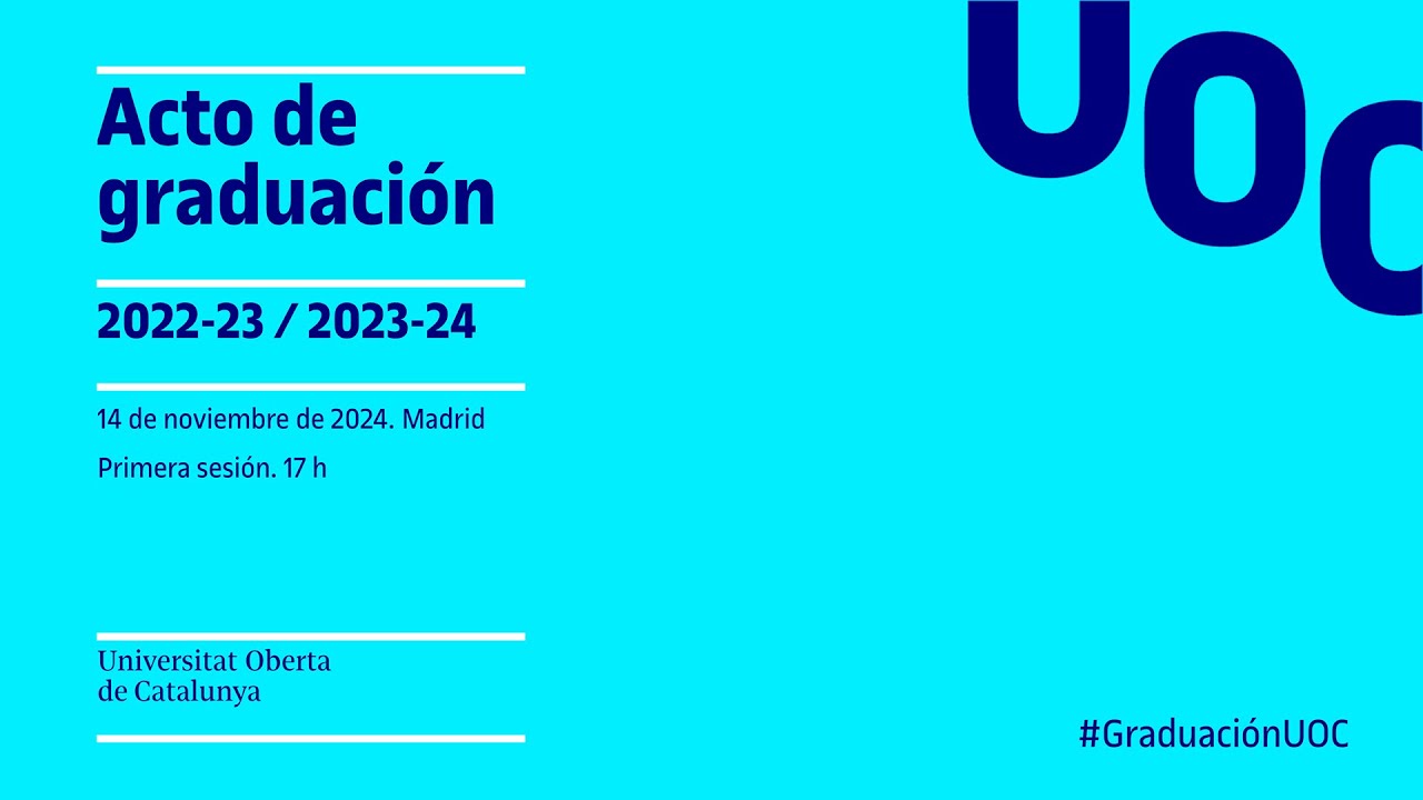 Acto de Graduación del curso 2022-2023 y 2023-2024. Madrid, sesión 17h