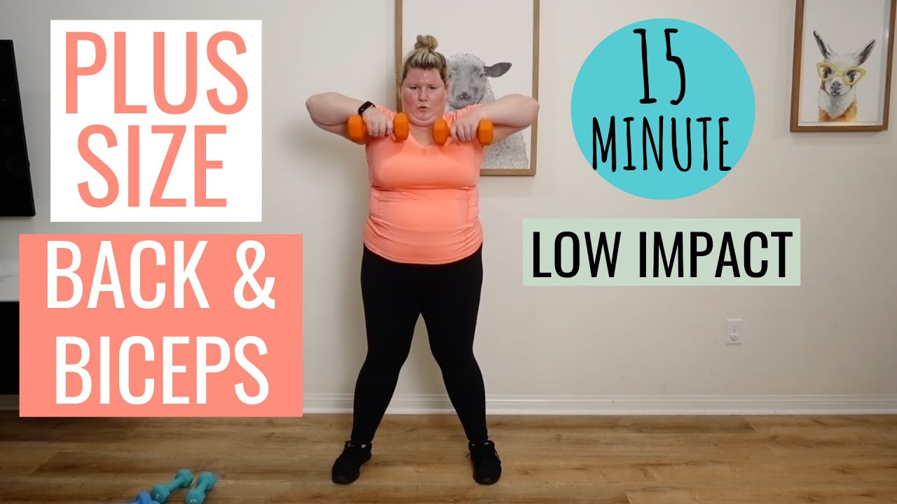 PLUS SIZE / Upper Body Strength / Dumbbell Workout for OBESE Beginners