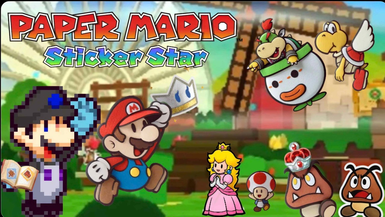 Paper Mario Sticker Star - Part 1 - The Stickerbush Symphony! A Royal Mess!