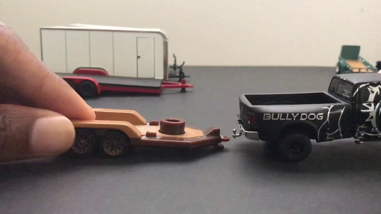 Testing a GreenLight 1:64 Dually on Different Trailers
