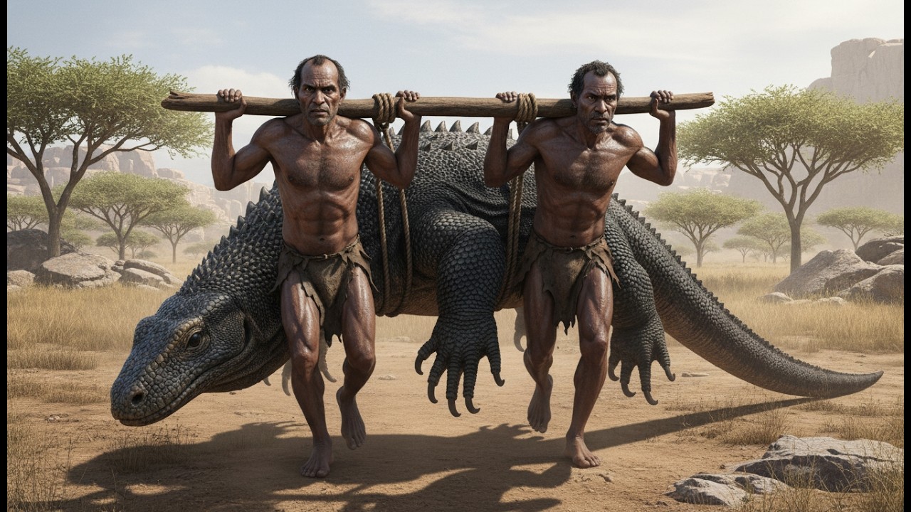 Life 2.3M Years Ago: Homo Habilis vs Giant Komodo Dragon Ancestors – The Deadliest Encounter Full