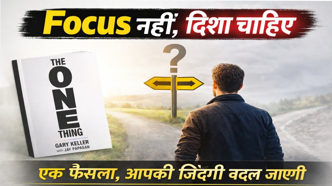 Focus नहीं, दिशा चाहिए | The One Thing Book Summary | एक फैसला आपकी जिंदगी बदल देगा 