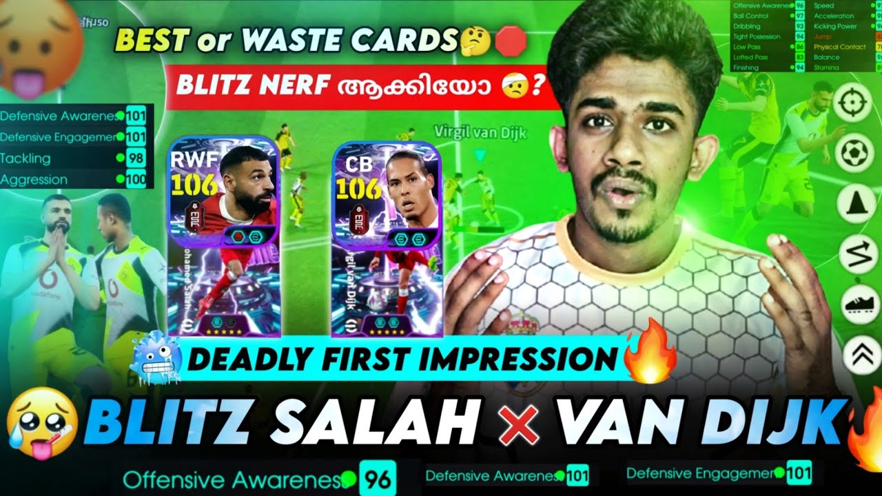 Blitz Curl or Please Curl🤔🤕🛑106 Blitz Salah & 106 Van DIJK insane First impression🥶📈 in Efootball26🔥
