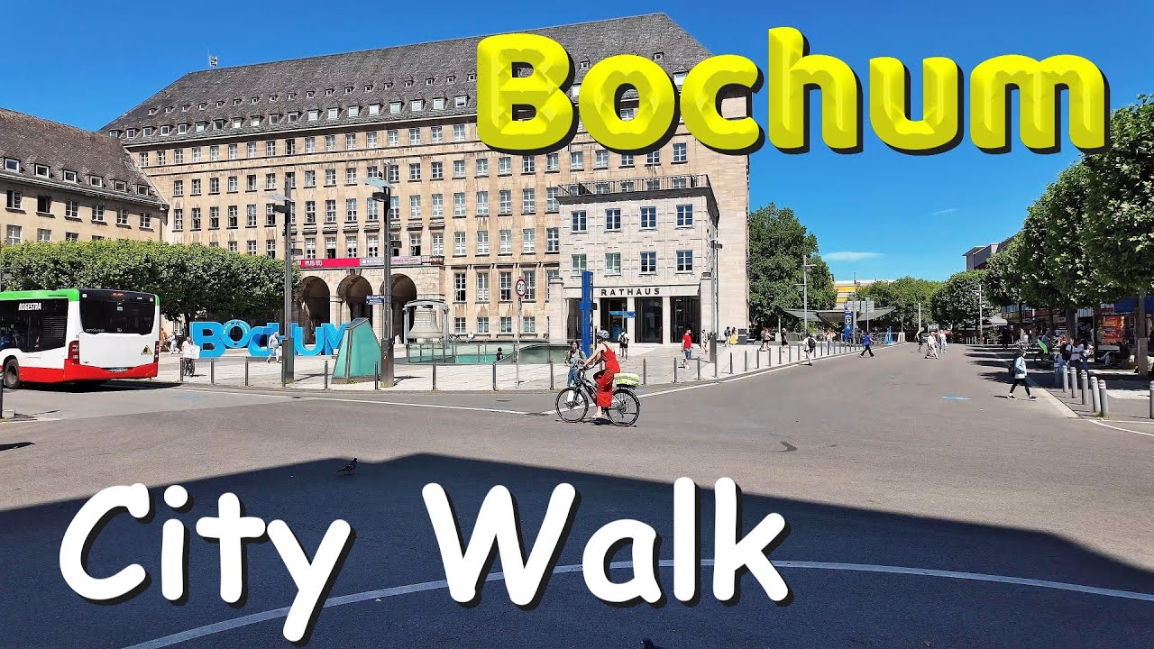 Bochum City Walking Tour and a Visit to Subway Rathaus Süd Germany 🇩🇪 👍