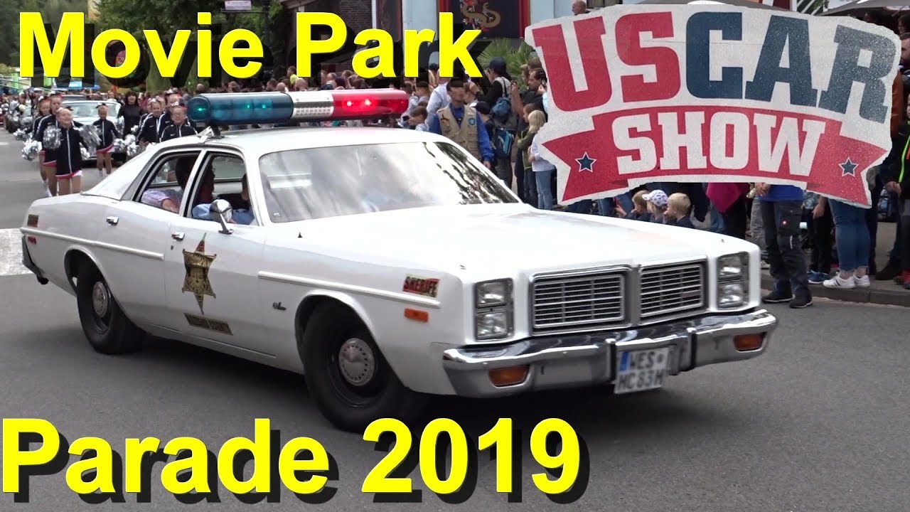 Movie Park Parade U.S. Car Show 2019 - US-Car Parade 2019 - Movie Park Germany 07.09.2019