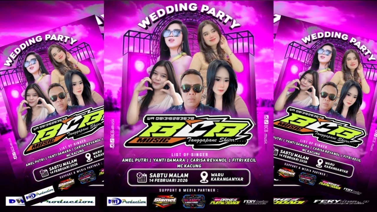 ⭕️LIVE BCB MUSIC “ Happy Wedding Eny & Roy In Krajan Warukaranganyar 14 Febuari 2026 - SLAMET Audio