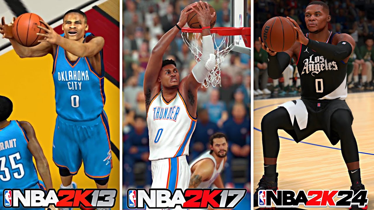 Getting A Triple Double With Russell Westbrook On EVERY NBA 2K!