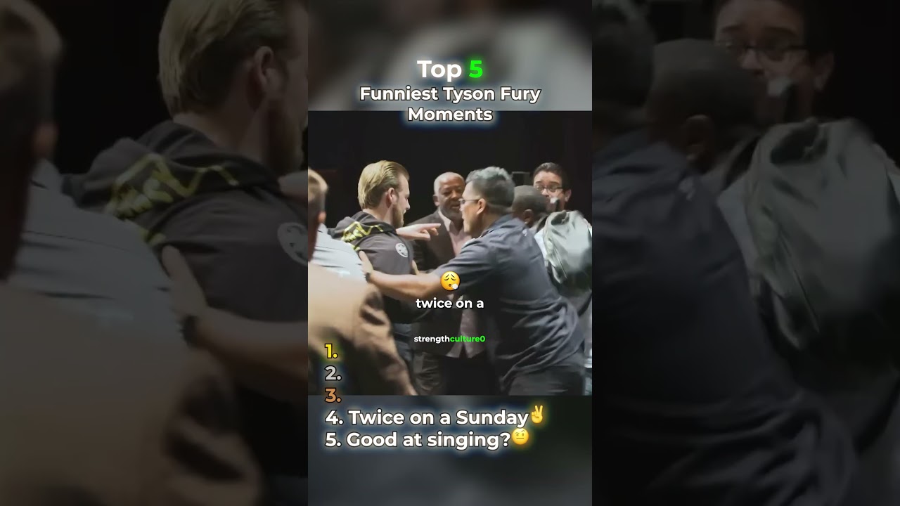 Tyson Fury Top 5 Funniest Moments 😭 #boxing #fury #tysonfury