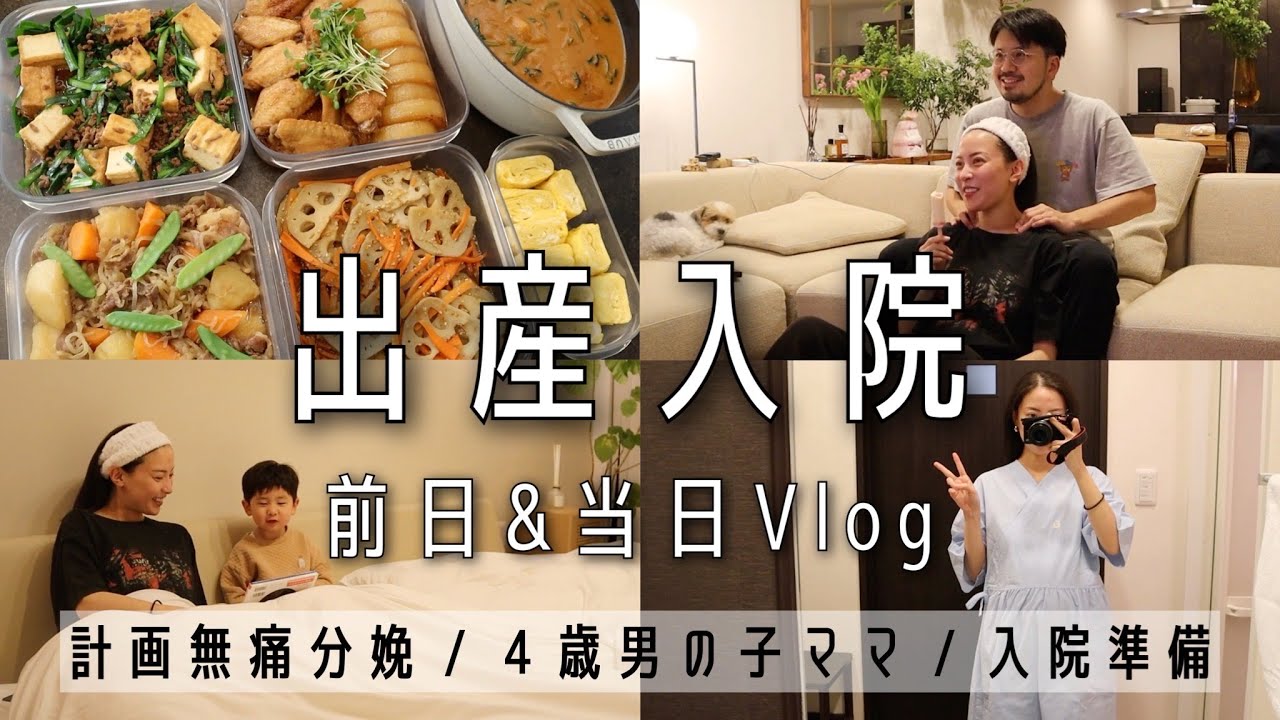 【いよいよ出産】入院の前日&当日に密着Vlog【計画無痛分娩】