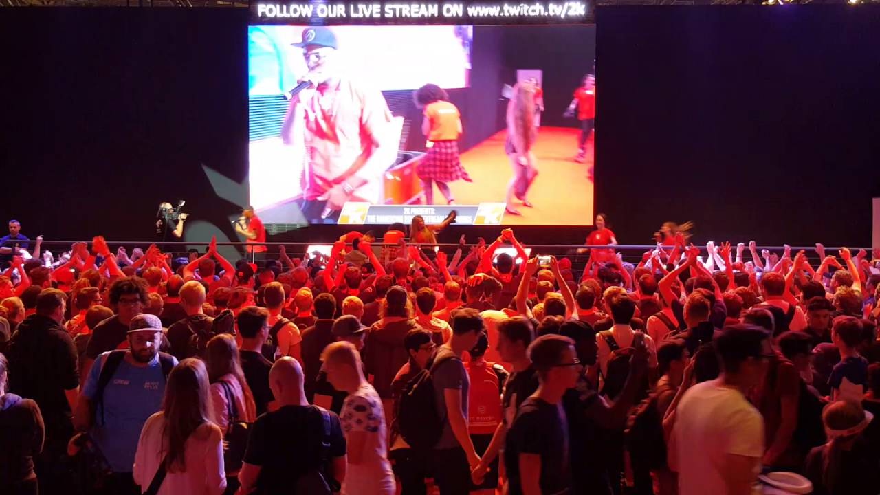 Gamescom 2016 K&ouml;ln Messe.  2K Party!