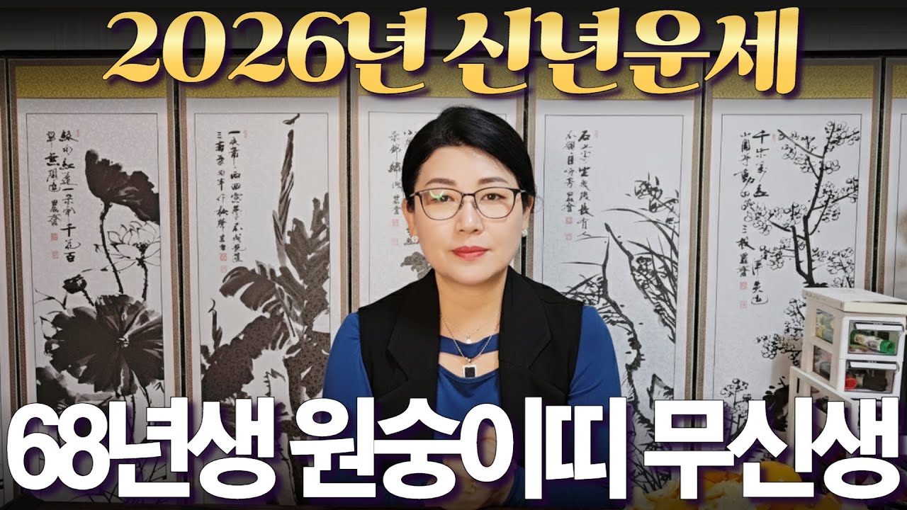 2026년 신년운세 [1968년생 원숭이띠 무신생] 부자되는 띠 #사주 #운세 #신점 #무당