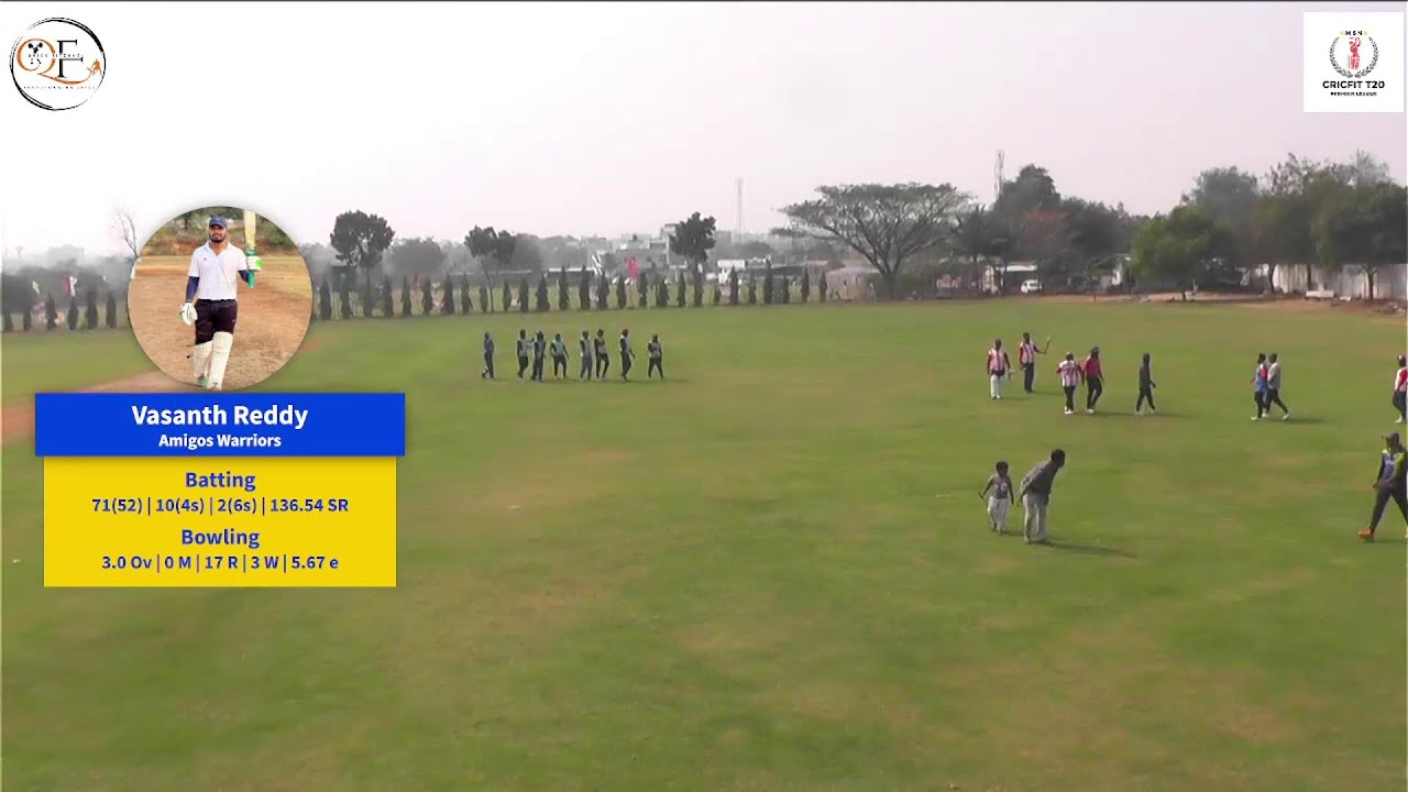 The Invincibles vs Amigos Warriors ||  MSN CRICFIT T20 PREMIER LEAGUE SEASON -2