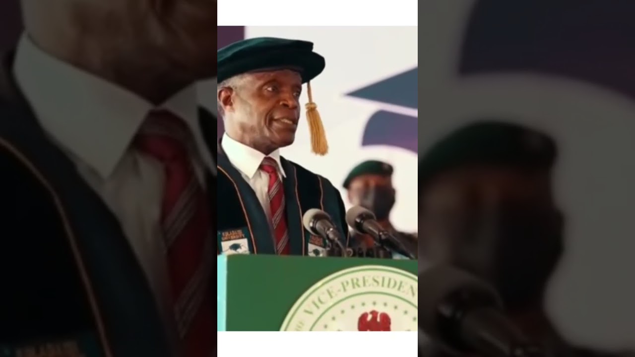 Never Be Afraid Of Failure - Prof Yemi Osinbajo