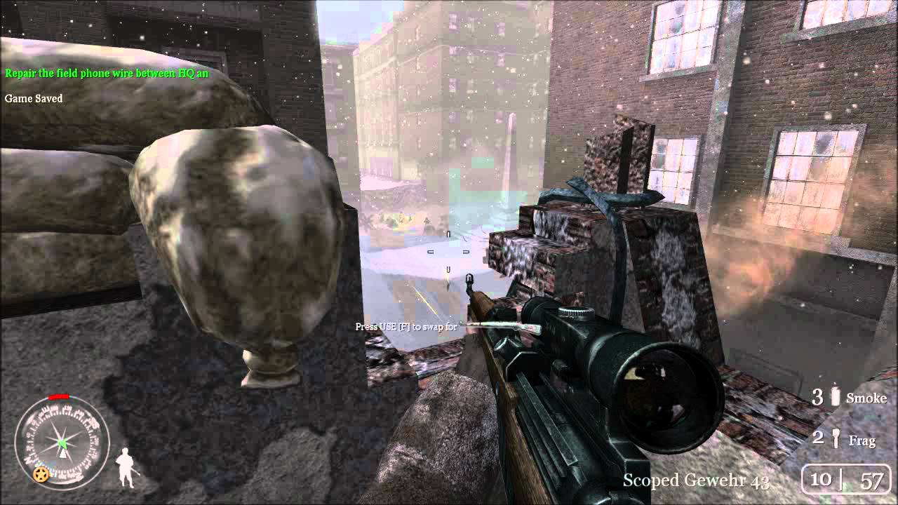 Call of Duty 2- Mission 3: Repairing the Wire 