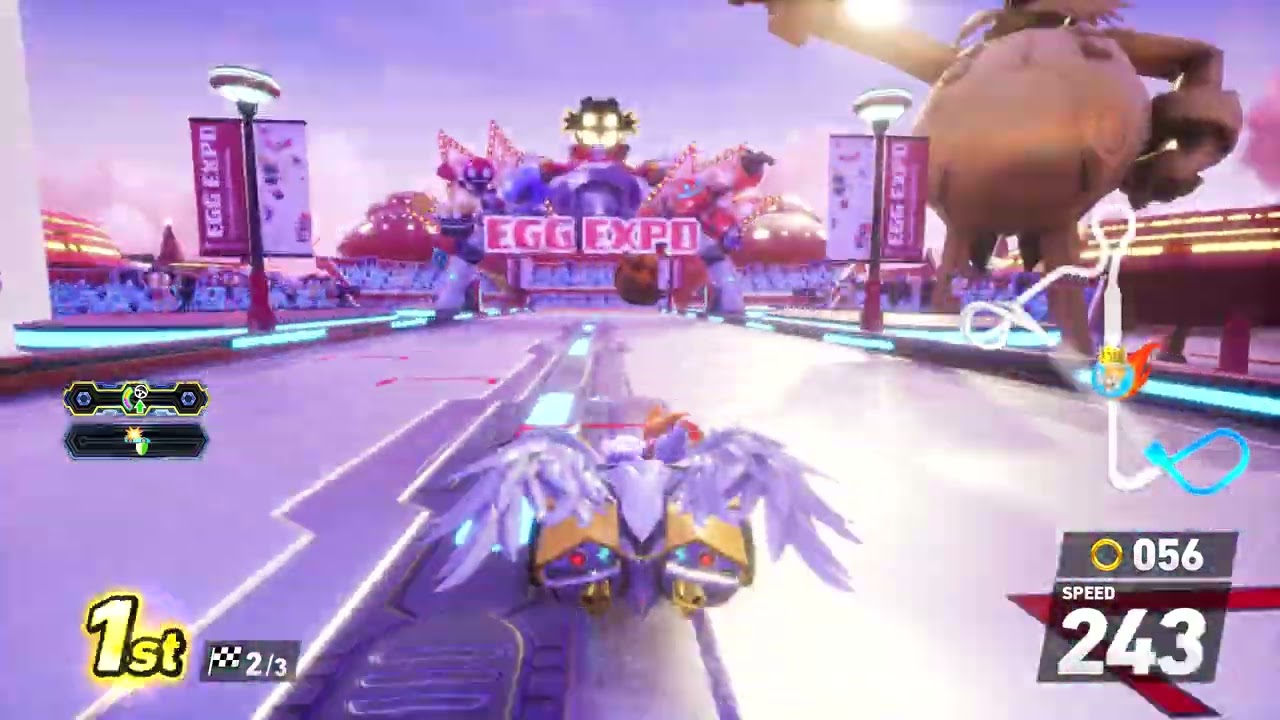 Sonic Racing CrossWorlds - Tails gameplay in Eggman Expo