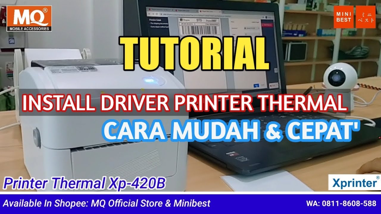 Xprinter XP-420B | Cara Install Driver Thermal Printer Xprinter XP-420B