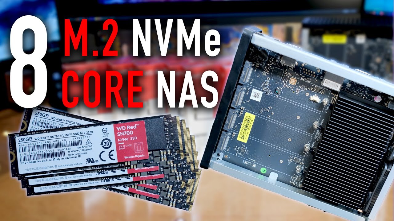 8 M.2, 8-Core NAS - Terramaster F8 SSD Plus With 8 WD RED SN700 NVMe Drives - Full Overview