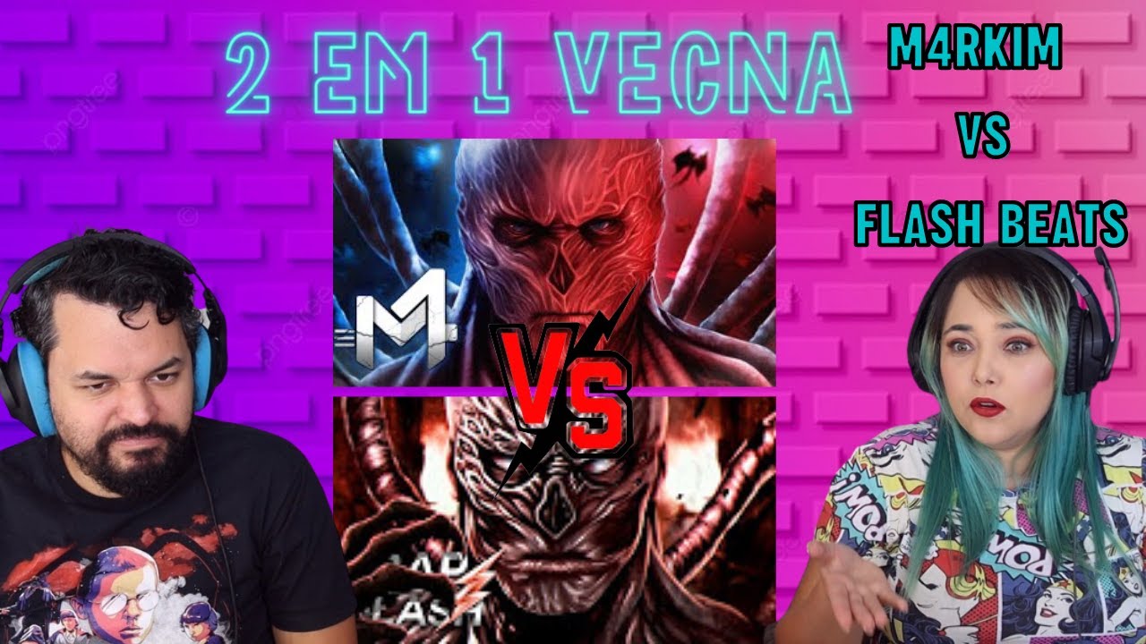 2 em 1 M4rkim Vecna - 001 vs Flash Beats Rap do Vecna - TERROR DO MUNDO INVERTIDO // REACT