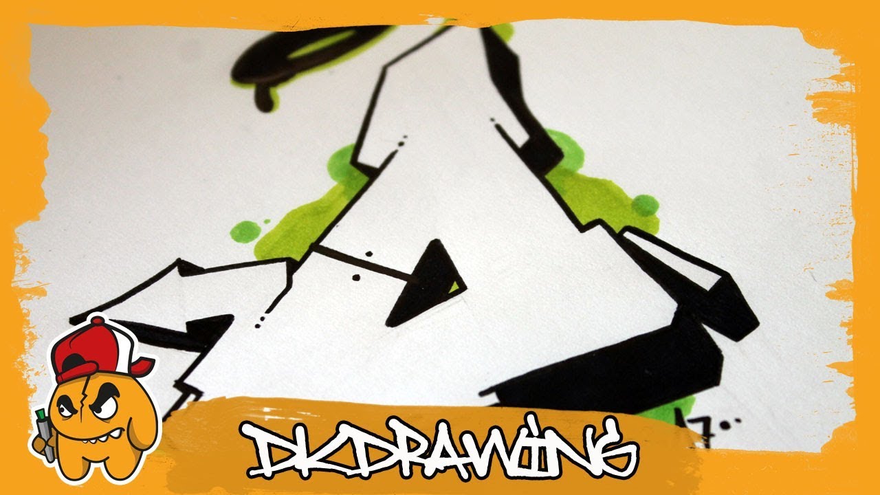 Graffiti Alphabet Tutorial - How to draw graffiti letters - Letter O