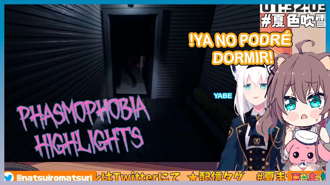 Matsuri es asustada por Phasmophobia Pro Fubuki [Hololive JP/Esp Sub]