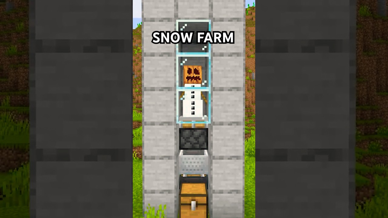 EASIEST SNOW FARM TUTORIAL In Minecraft Bedrock Edition