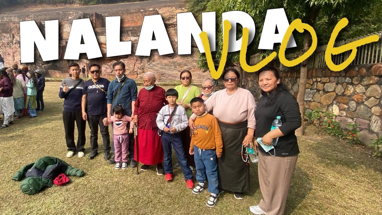 Nalanda University of Bihar (Khandar) with our group, tibetanvlogger