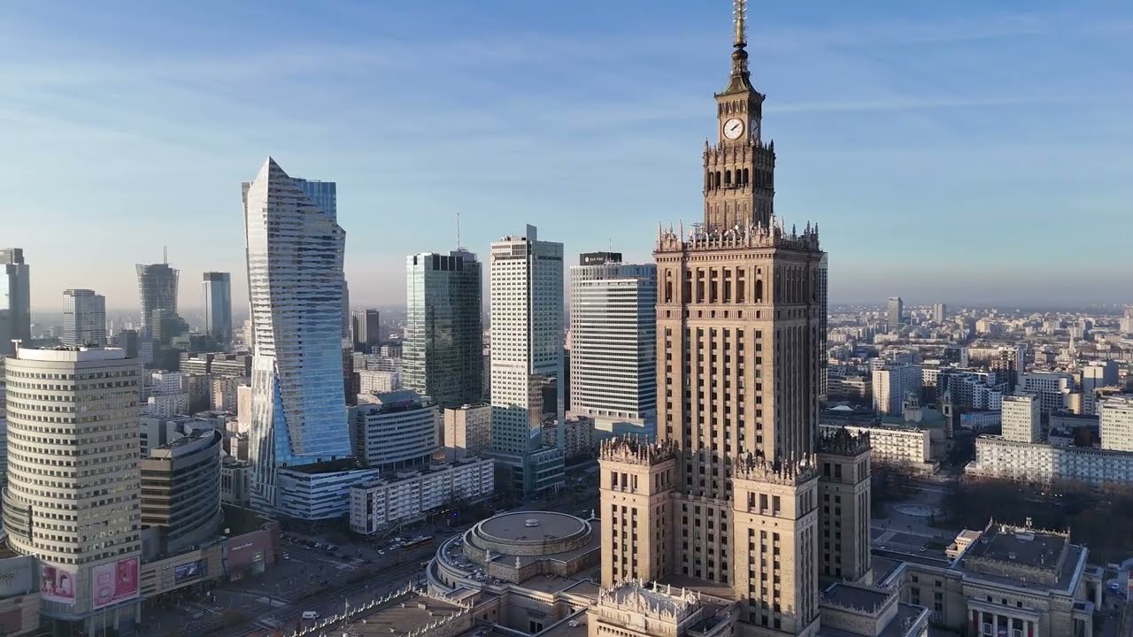 Warszawa z drona - listopad 2025