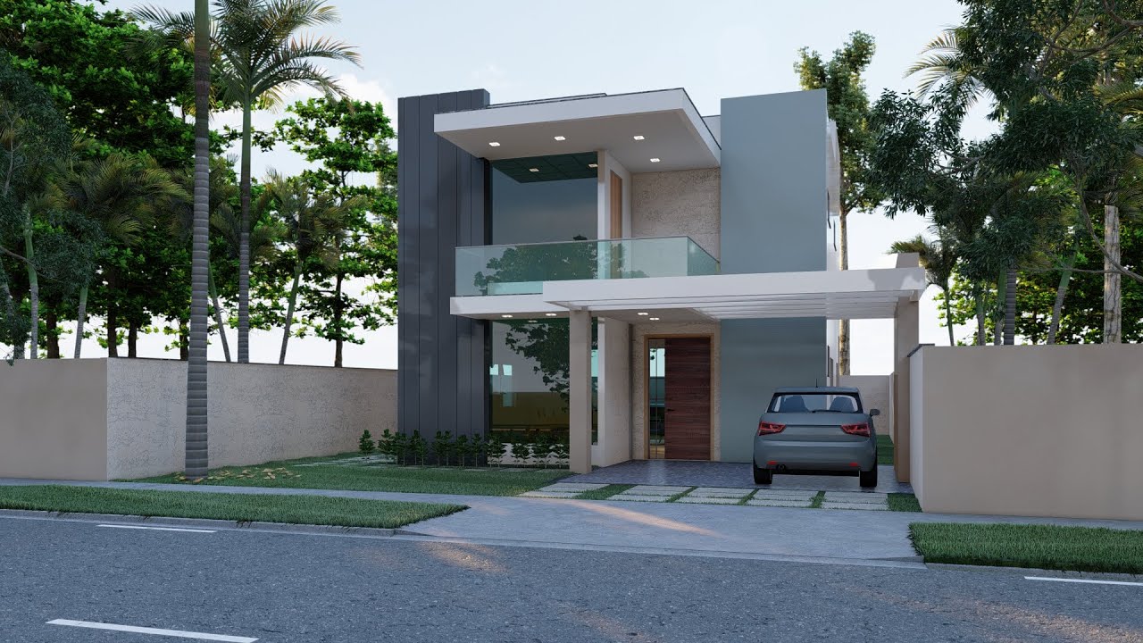 PLANTA DE CASA SOBRADO COM 2 QUARTOS 1SUITE MASTER E VARANDA GOURMET