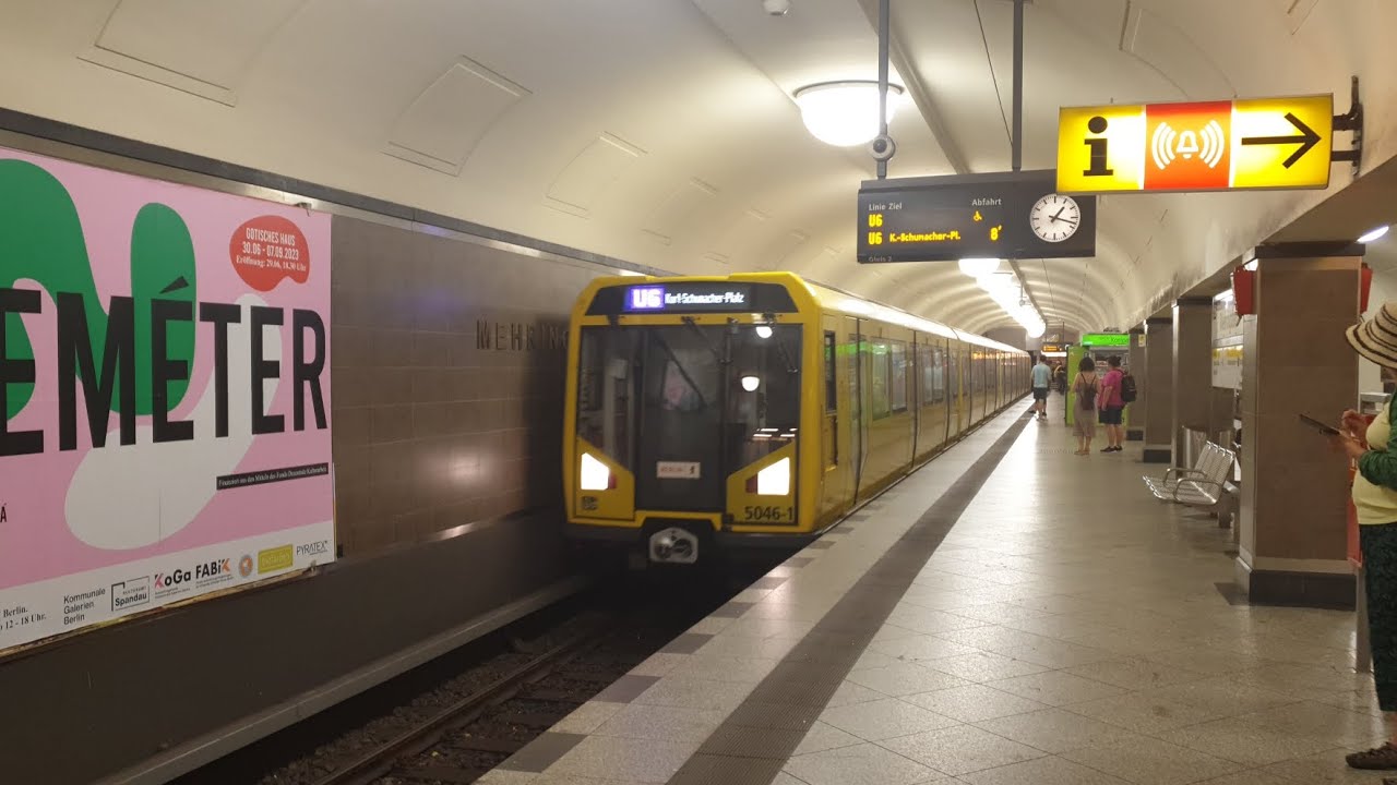 U-Bahn Berlin|Mitfahrt im H01 auf der U6 von Mehringdamm bis Unter den Linden