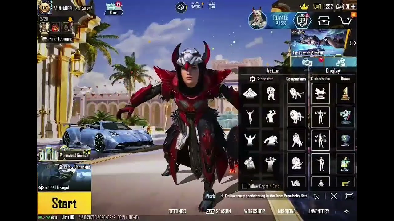 PUBG mobile account for Sell *491 𝐌𝐘𝐓𝐇𝐈𝐂'𝐒 𝐖𝐈𝐓𝐇 2 𝐌𝐀𝐒𝐓𝐄𝐑𝐏𝐈𝐄𝐂𝐄 𝐁𝐀𝐏𝐄 𝐈𝐍𝐕𝐄𝐍𝐓𝐎𝐑𝐘*👑*𝐁𝐀𝐏𝐄 𝐗 𝐂𝐀𝐌𝐎 𝐇𝐎𝐎𝐃𝐈𝐄 